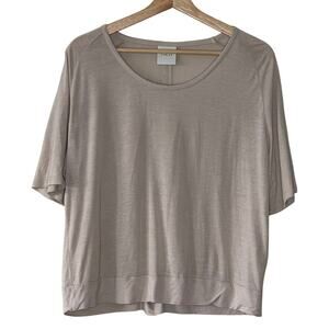 VARLEY NAVA CUPOUT TENCEL‎ LINEN  TEE TOP SIZE S